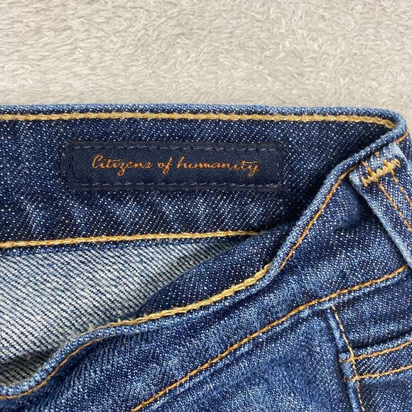 Citizens Of Humanity Jeans Womens 28 Blue Kelly 063‎ Low Waist Cropped Denim - Picture 3 of 11